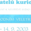 pozv�nka na v�stavu